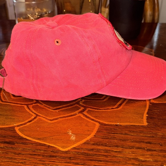 Hot pink Girl Scouts of America soc hop Baseball Cap vintage patch hat sporty - Picture 3 of 4
